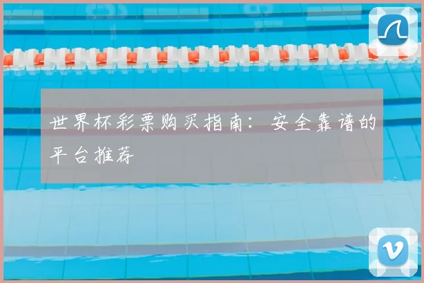世界杯彩票购买指南:安全靠谱的平台推荐